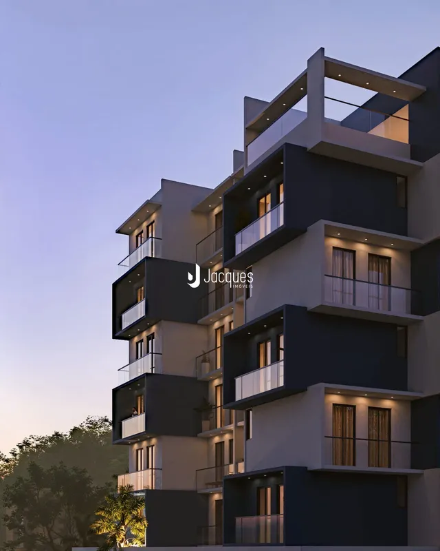 Fachada moderna de um edifício residencial em Lajeado.