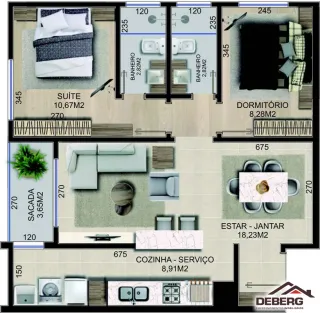 Apartamento com 2 dormitórios, foto 2