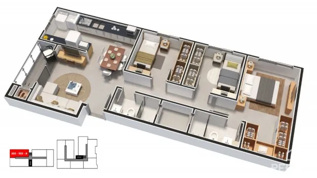 Apartamento com 3 dormitórios, foto 5