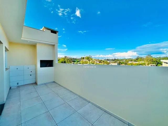 Vista da fachada de uma residência em Lajeado, Brasil.