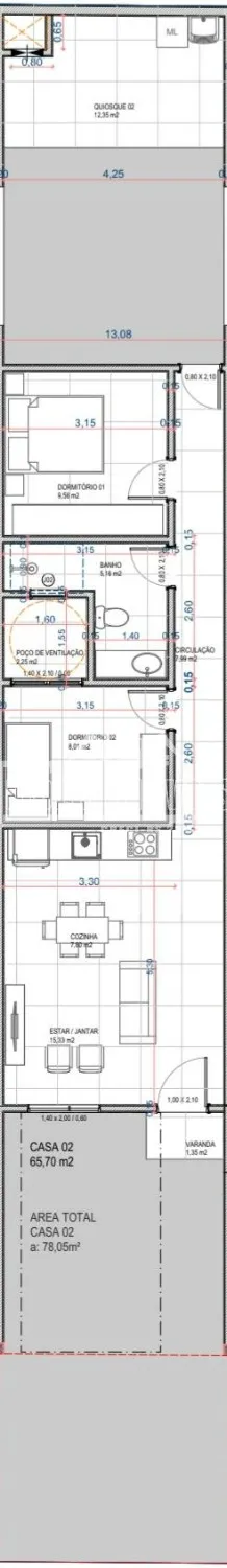 Casa geminada com 2 dormitórios, foto 4