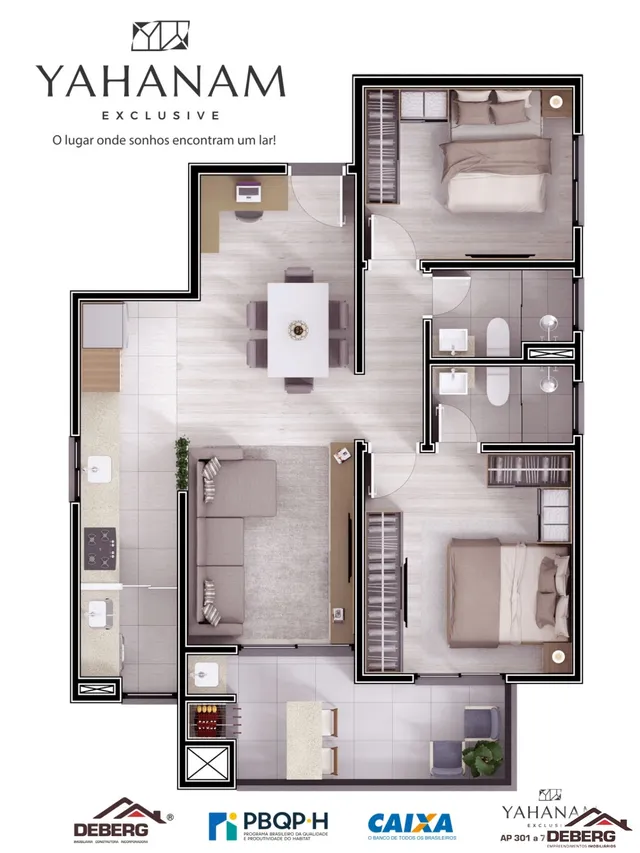 Apartamento com 2 dormitórios, foto 2