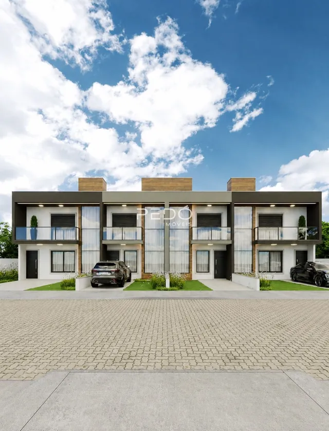 Fachada moderna de um imóvel residencial em Lajeado.