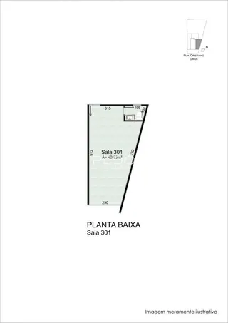 Planta baixa da sala 301