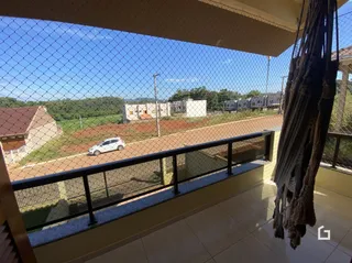 Vista de um terraço com grade de proteção em Lajeado, Brasil.