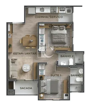 Apartamento com 2 dormitórios, foto 15