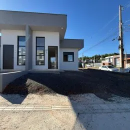 Fachada de uma residência em Lajeado, Brasil.