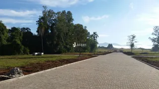 Vista da propriedade com uma estrada pavimentada e vegetação ao redor.