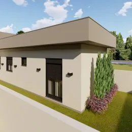 Fachada externa de uma residência em Lajeado, Brasil.