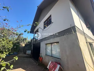 Vista da fachada de uma residência em Lajeado, Brasil.