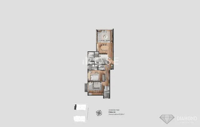 Apartamento com 2 dormitórios, foto 3