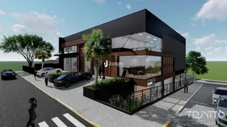 Fachada moderna de uma residência em Lajeado, Brasil.