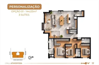 Apartamento com 3 dormitórios, foto 13