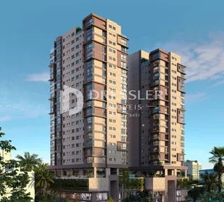 Fachada de um edifício residencial em Lajeado, Brasil.