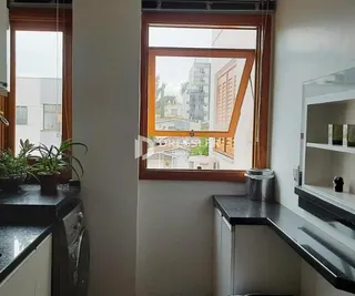 Vista da janela de uma sala de estar em Lajeado, Brasil.