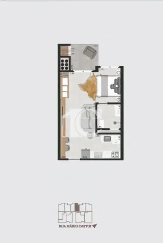 Apartamento com 1 dormitório, foto 12