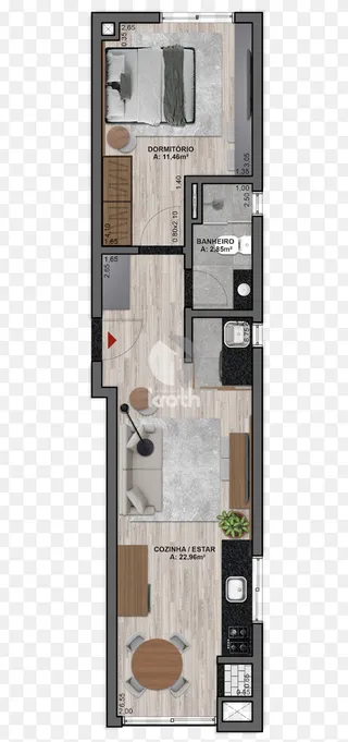 Apartamento com 1 dormitório, foto 7