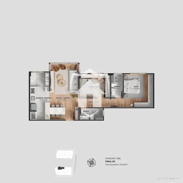 Apartamento com 2 dormitórios, foto 4