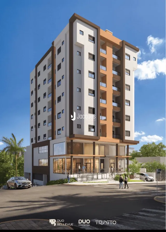Fachada de um prédio residencial em Lajeado, Brasil.