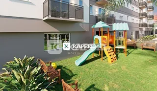 Foto de um jardim com playground em uma propriedade residencial.