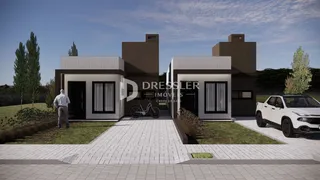 Fachada moderna de uma residência em Lajeado, Brasil.