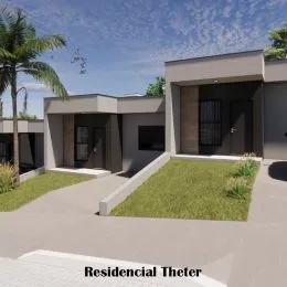 Foto da fachada de uma residência moderna em Lajeado, Brasil.