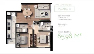 Apartamento com 2 dormitórios, foto 2