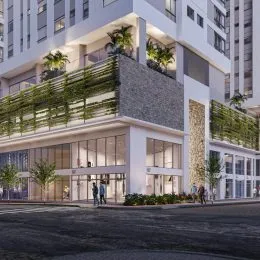 Fachada moderna de um edifício residencial em Lajeado, Brasil.