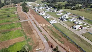 Vista aérea de um loteamento residencial em Lajeado, Brasil.