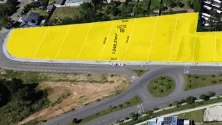 Vista aérea de um lote de terreno em Lajeado, Brasil.