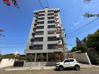 Fachada de um prédio residencial em Lajeado, Brasil.