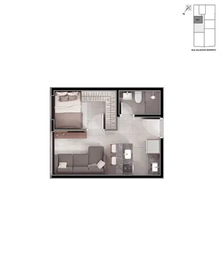 Apartamento com 1 dormitório, foto 16