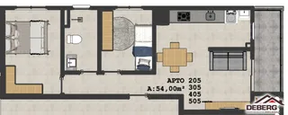 Apartamento com 2 dormitórios, foto 2