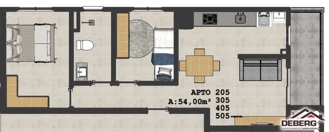 Apartamento com 2 dormitórios, foto 2
