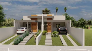 Fachada de uma casa moderna em Lajeado, Brasil.