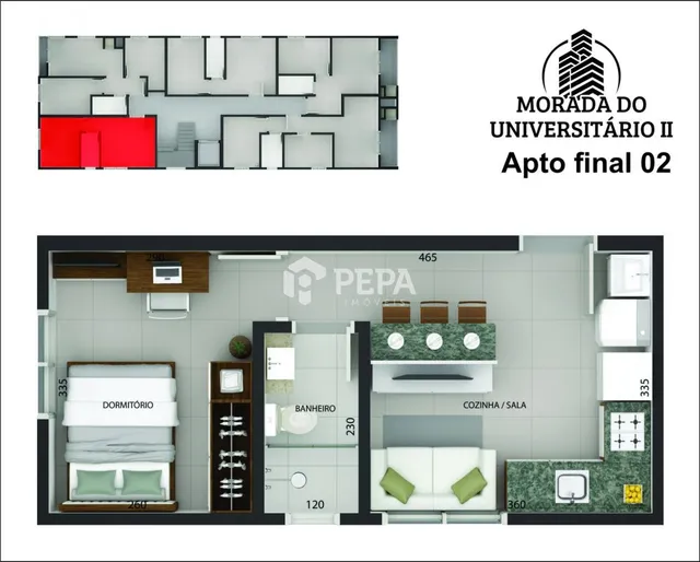 Apartamento com 1 dormitório, foto 4