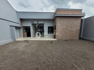 Fachada de uma residência moderna em Lajeado, Brasil.