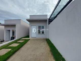 Fachada de uma residência moderna em Lajeado, Brasil.