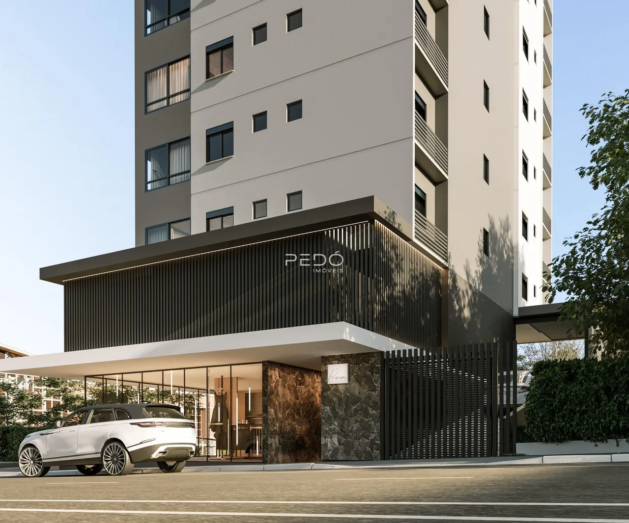 Fachada de um prédio residencial em Lajeado.