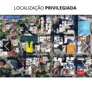 Vista aérea de uma área residencial na Rua Saldanha Marinho em Lajeado, Brasil.