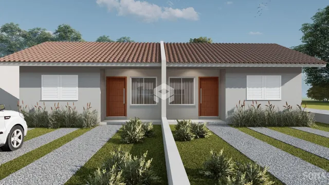 Foto da fachada de uma residência em Lajeado, Brasil.