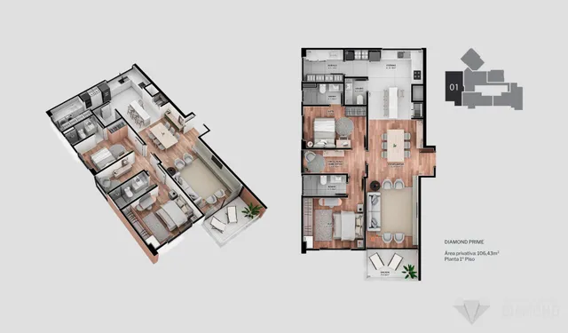 Apartamento com 2 dormitórios, foto 4