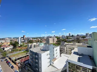 Vista aérea de edifícios residenciais em Lajeado, Brasil.