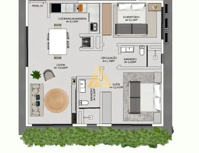 Apartamento com 2 dormitórios, foto 4