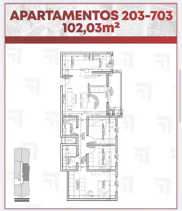Apartamento com 3 dormitórios, foto 3