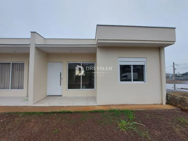 Fachada externa de uma residência em Lajeado, Brasil.