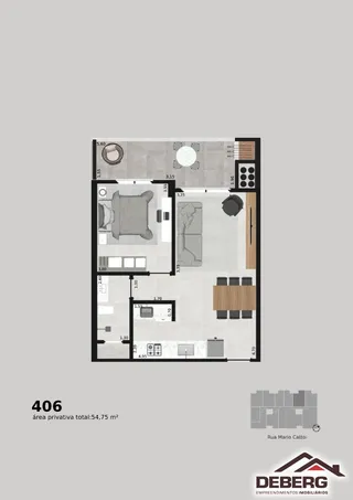 Apartamento com 1 dormitório, foto 10
