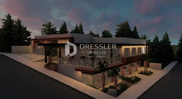 Fachada moderna de uma residência em Lajeado, Brasil.