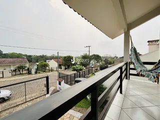 Vista da varanda de uma propriedade residencial em Lajeado, Brasil.