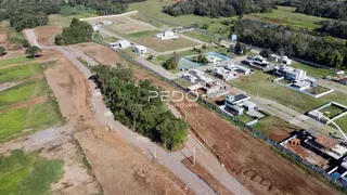 Vista aérea de um loteamento residencial em Lajeado, Brasil.